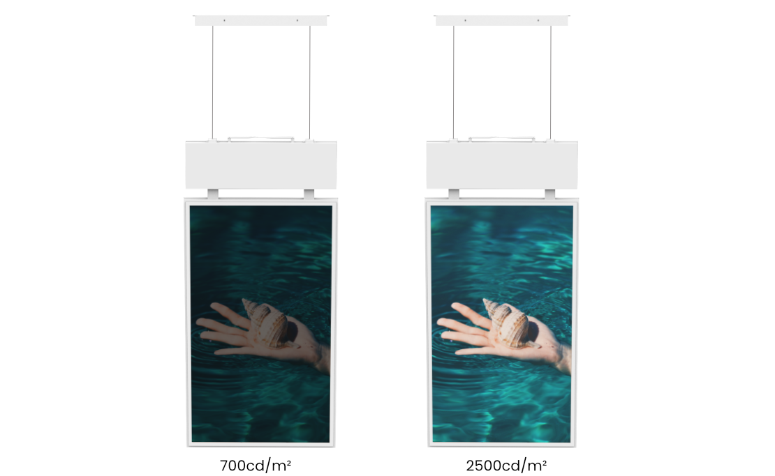 Double sided high Brightness Hanging Display  (2)